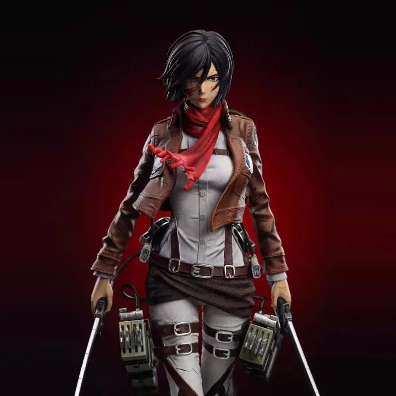 Attack On Titan: Mikasa Anime And Trendy Toys Can Be Move 11.41inch/29cm Pvc Favorites Attack On Table Setup Anime Hot Toys Gift