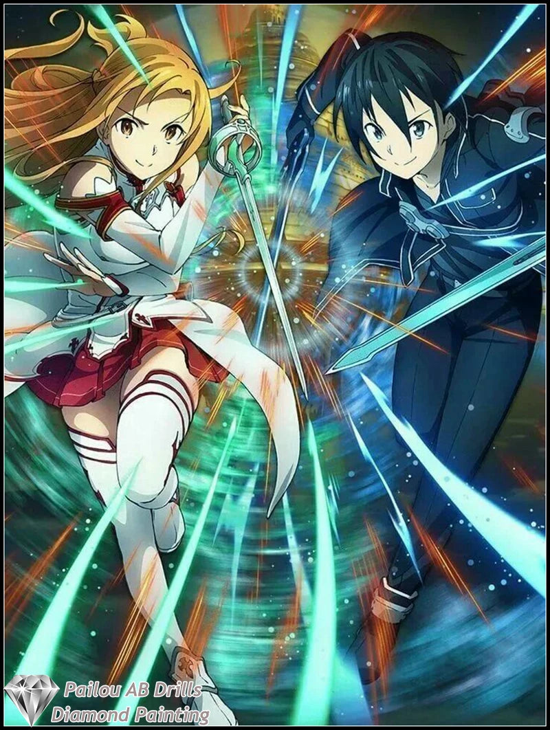 Sword Art Online Asuna Kirito Diamond Painting