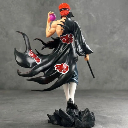 Akatsuki Pain Yahiko Collectible Statue, Naruto Shippuden Wind‑Swept Cape PVC Figure, Home Shelf Decoration, Holiday Gift