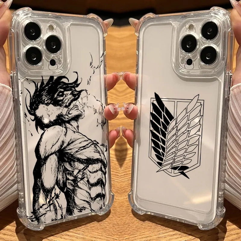 Attack On Titan Clear Phone Case