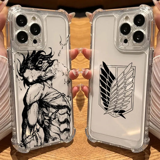 Attack On Titan Clear Phone Case