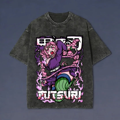 Demon Slayer Sanemi Shinazugawa Washed T-Shirt