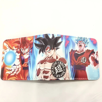 Dragon Ball Son Goku Multifunctional Card Purse Cartoon PU Wallet Personality Creativity Simple Foldable Coin Boy Birthday Gift