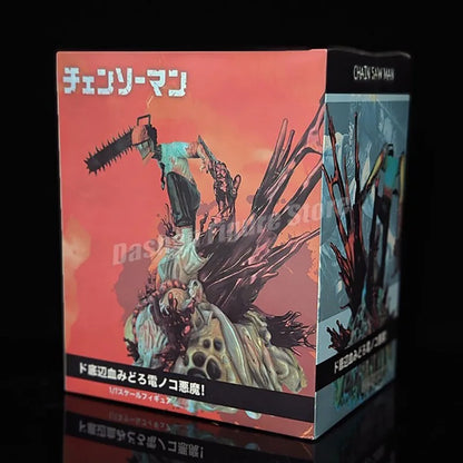 Gk Chainsaw Man Denji Pochita Action Figure Statue Makima Figurine Model Toys Collection Desktop Ornaments Demon Hunter Figures