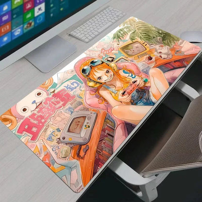 Large One Piece Mouse Pad Gamer Nami Computer Desk Mat Modern Table Keyboard Laptop Carpet XXL Gaming Mousepad Girl's Gift