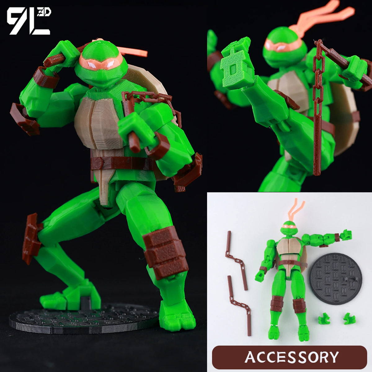 9L 3D Printed Anime Mecha Series-Sonic Shadow Shade Dummy 13 Titan 13 Articulated Mannequin Collectible Terminologia Toys