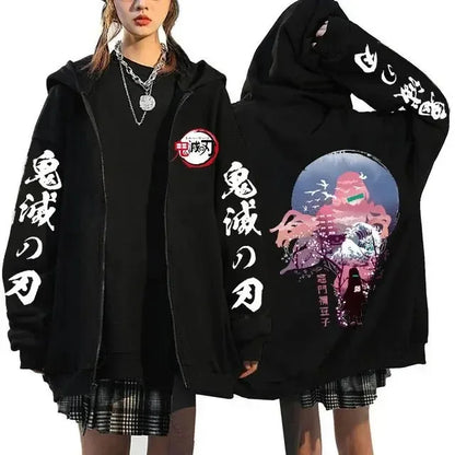 Demon Slayer Nezuko Zip Hoodie