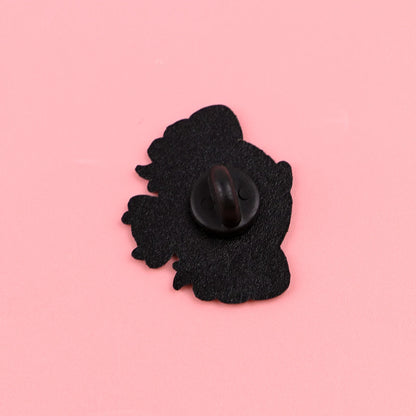 Cute Pink Girl Brooches on Clothes Lapel Pins for Backpack