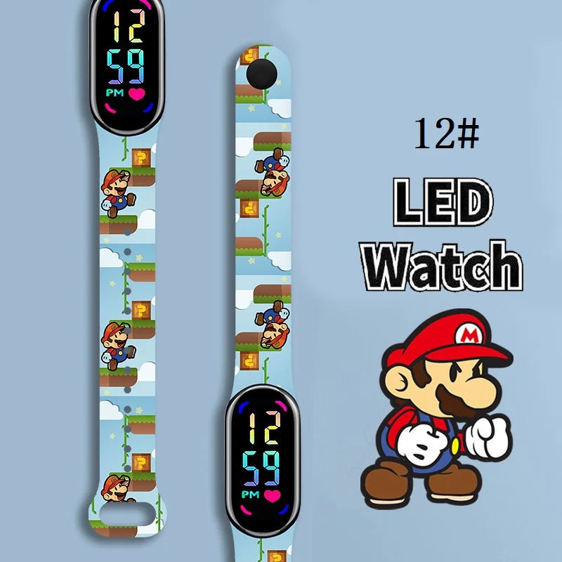 Kids LED Watch Touch Control Digital Silicone Strap