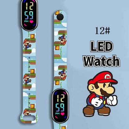 Kids LED Watch Touch Control Digital Silicone Strap