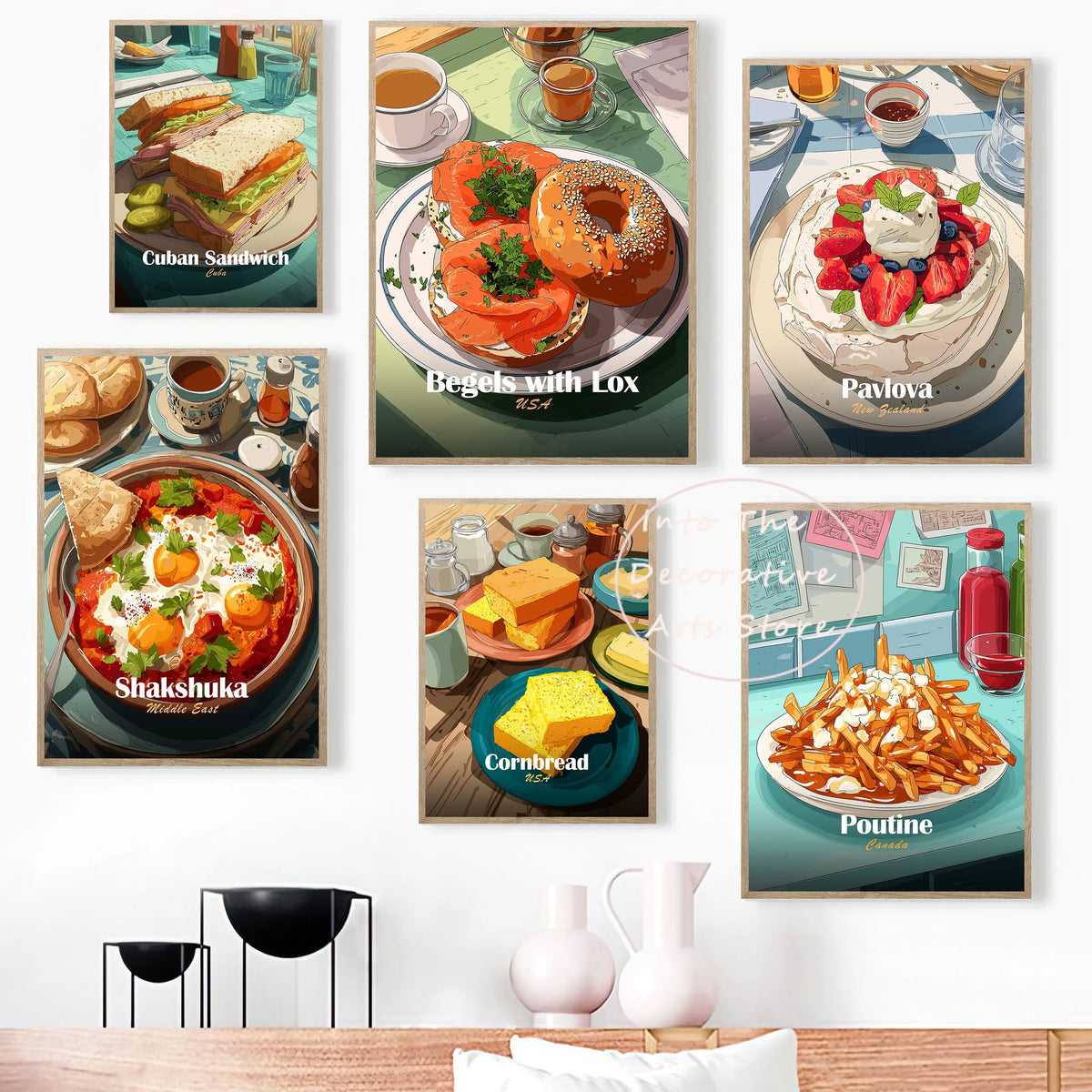Anime Food Art Poster
