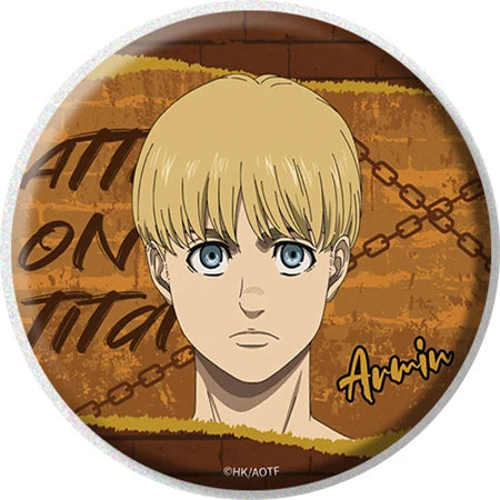 58mm Anime Attack on Titan Eren Jaeger Mikasa·Ackerman Sasha Braus Cosplay COSTUME Badge Pin SPTE Tinplate Brooch﻿ Prop Gilf