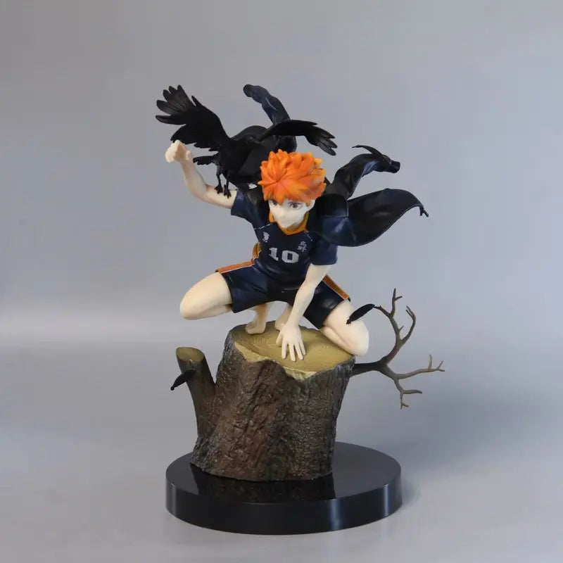 New Haikyuu Gk 20cm Hinata Shoyo Tobio Kageyama Crow Stump Statue Model Cool Desktop Decoration Figure Collector Anime Fanatic