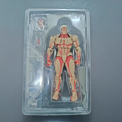 In Stock Attack On Titan Figure The Armored Titan Action Figures Pvc Collection Model Desk Decoration Statue Kids Toys Christmas