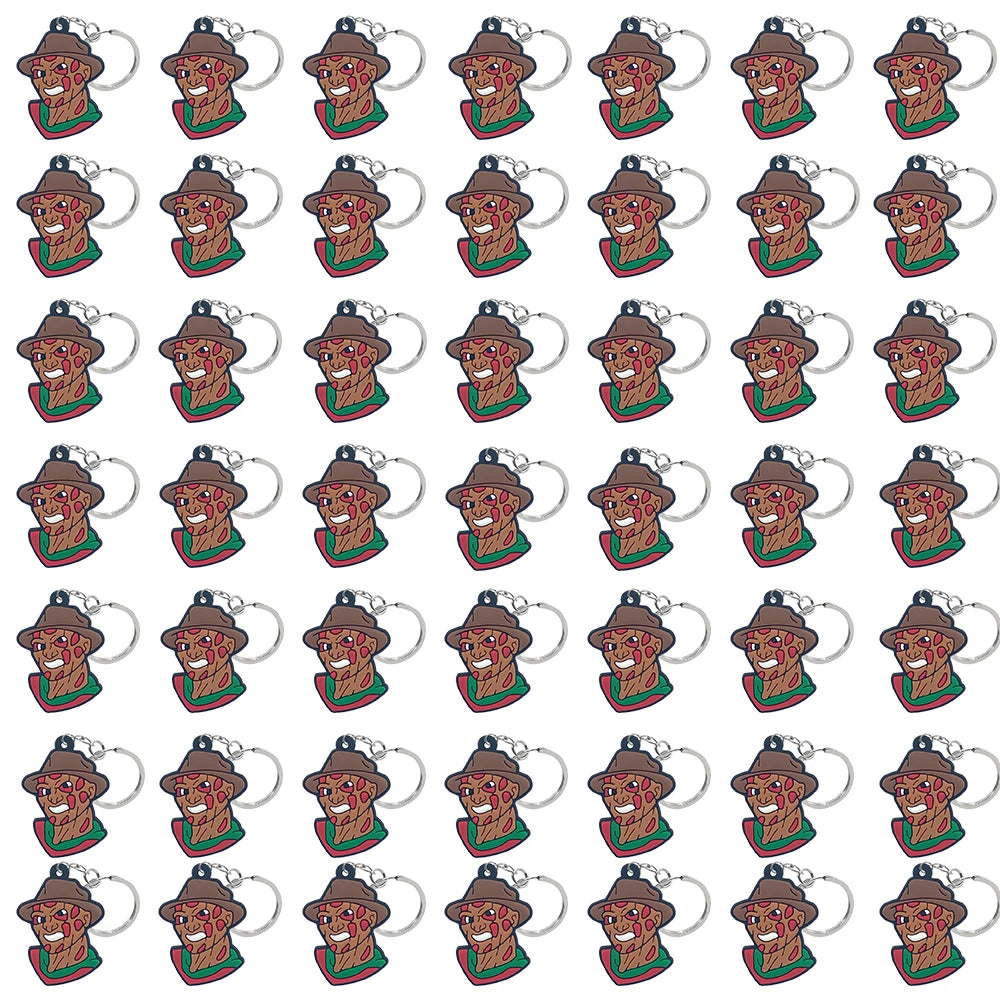 50PCS Keychains Terror Movie Character Keyring