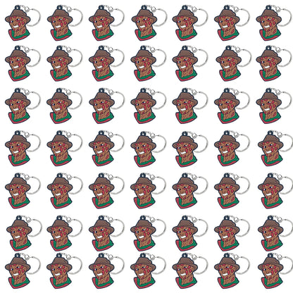 50PCS Keychains Terror Movie Character Keyring