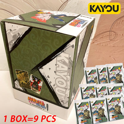 KAYOU Genuine Naruto Cards T2W9 T4W8 Booster Box Anime TCG Rare SE BP CR MR Ninja World Fight Chapter Collection Kids Toy Gift