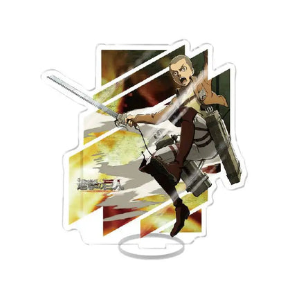 Attack On Titan Armin Arlert Eren Yeager Mikasa Anime Acrylic Figure Display Stand Model Plate Keychain Friends Girl Gift School