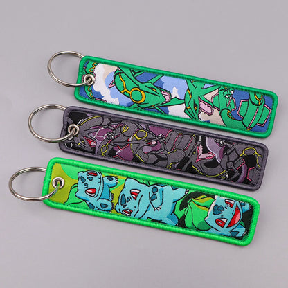 Elf Monsters Embroidery Keychain