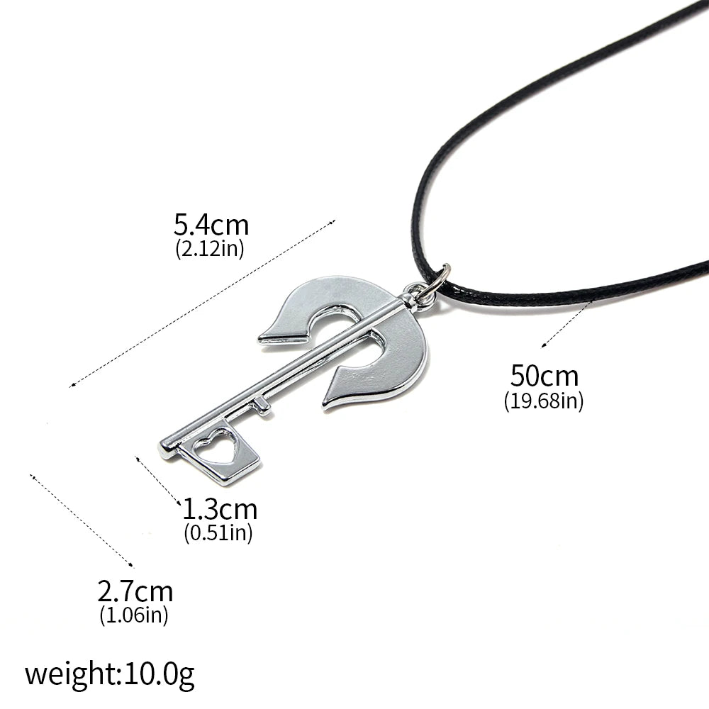 Anime Nisekoi Cosplay Keychain Kirisaki Chitoge Ichijyo Raku Necklace