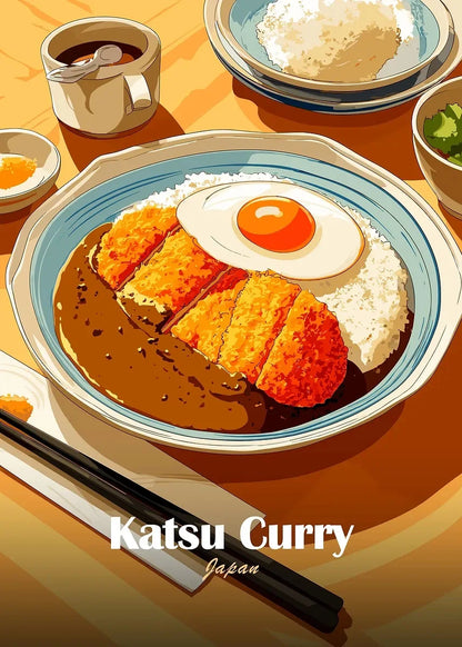 Anime Food Art Poster