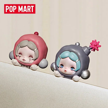POP MART POP ATTACH SKULLPANDA Off Mode Series Mini Doll Mystery Box Genuine Blind Box Guess Toys Bag Ornament Figurines Home