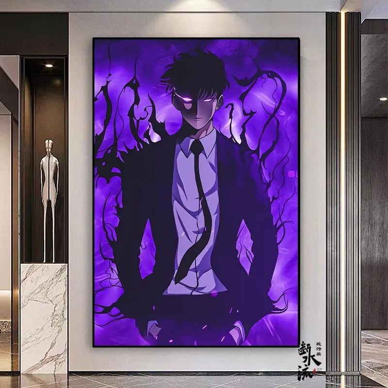 Solo Leveling Frameless Canvas Painting