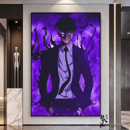 Solo Leveling Frameless Canvas Painting