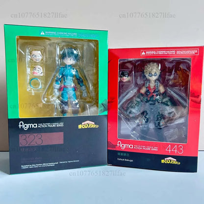 Figma My Hero Academia Bakugou Katsuki Figure 443 323 Midoriya Izuku Action Figure Model Toys Joint Movable Doll Room Decor