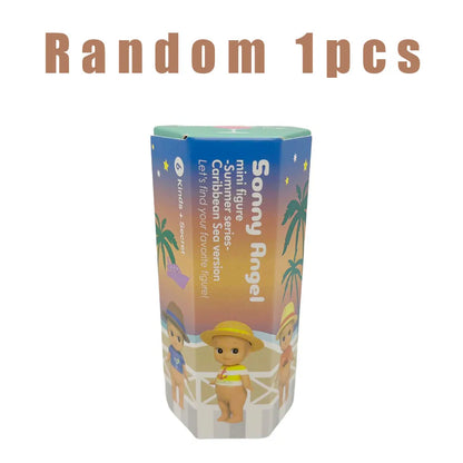 Cute Sonny Blind Box Toys Summer Series Mini Anime Action Figures Ornaments Collection Dolls Fans Christmas Birthday Gifts