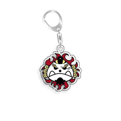 Keychain OP OPTCG Card Straw Hat Piates Brook Backpack Pendant Anime Game Fans Gift Recycled Acrylic Decoration Rare Card Toy5cm