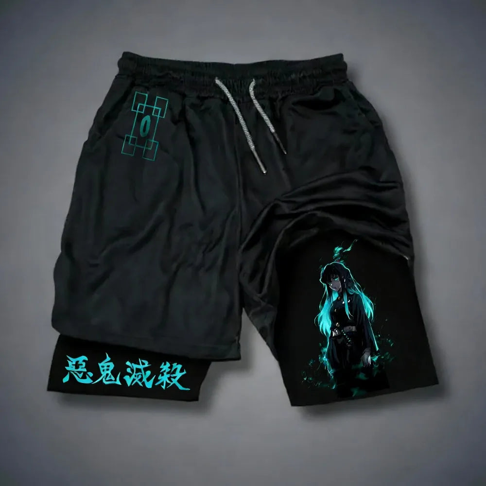 Demon Slayer Tokitou Muichirou Sports Shorts