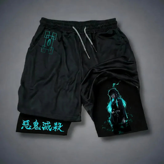 Demon Slayer Tokitou Muichirou Sports Shorts