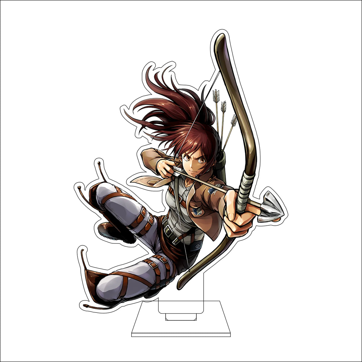 16CM Anime Attack on Titan Cosplay Acrylic Figure Stand Plate Ymir Sasha Braus Conny Springe Ornaments Gifts
