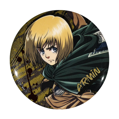 58mm Anime Attack on Titan Eren Jaeger Nanaba Hange Zoe Annie Leonhart Cosplay COSTUME Badge Pin SPTE Tinplate Brooch﻿ Xmas Prop
