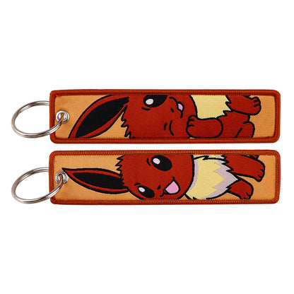 Anime Game Embroidery Keychain