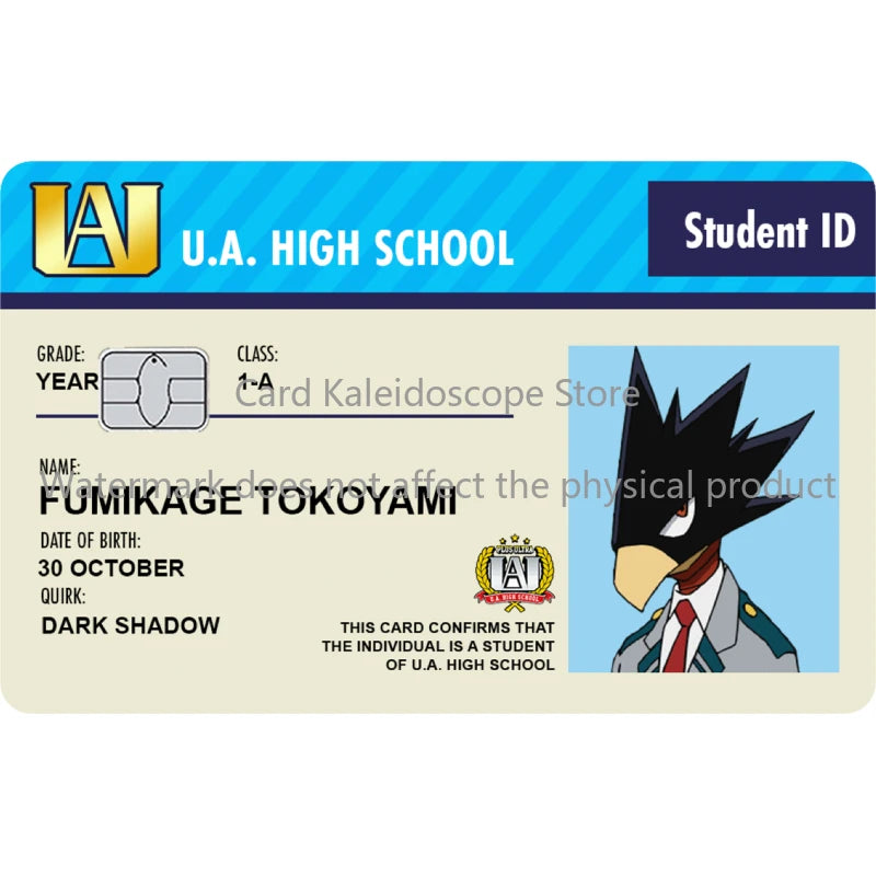 My Hero Academia Student ID Card Sticker