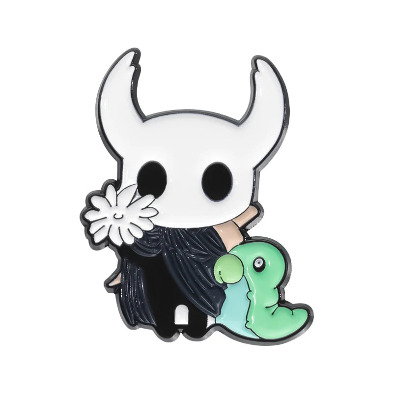 Anime Game Brooch Hollow Knight Character Enamel Pins Cartoon Badge