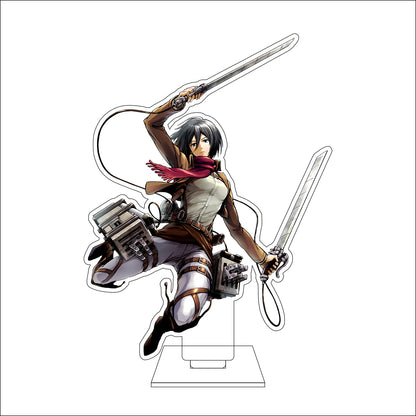 16CM Anime Attack on Titan Cosplay Acrylic Figure Stand Plate Ymir Sasha Braus Conny Springe Ornaments Gifts