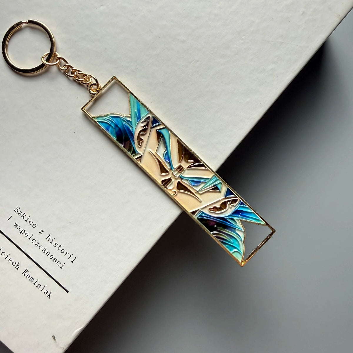 Anime Jet Metal Keychain