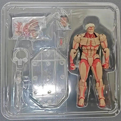 Attack on Titan Armored Titan Multi-Accessories 16cm Articulated Action Figure Model Statue Desktop Decoration Gift