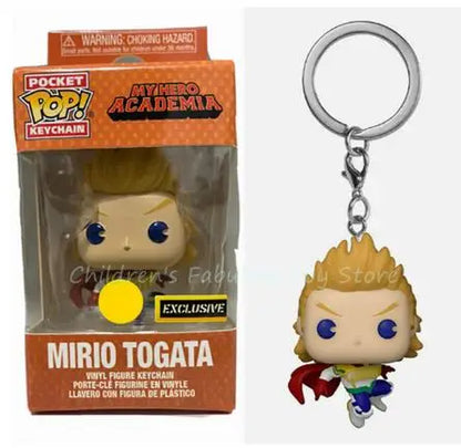 New Funko Pocket Keychain My Hero Academia Deku Bakugo Mirio Togata Dabi Izuku Midoriya Kyoka Jiro Model Toys Adult Kids Gift