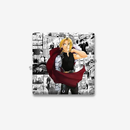 Fullmetal Alchemist Edward Elric Square Pin – Cartoon Enamel