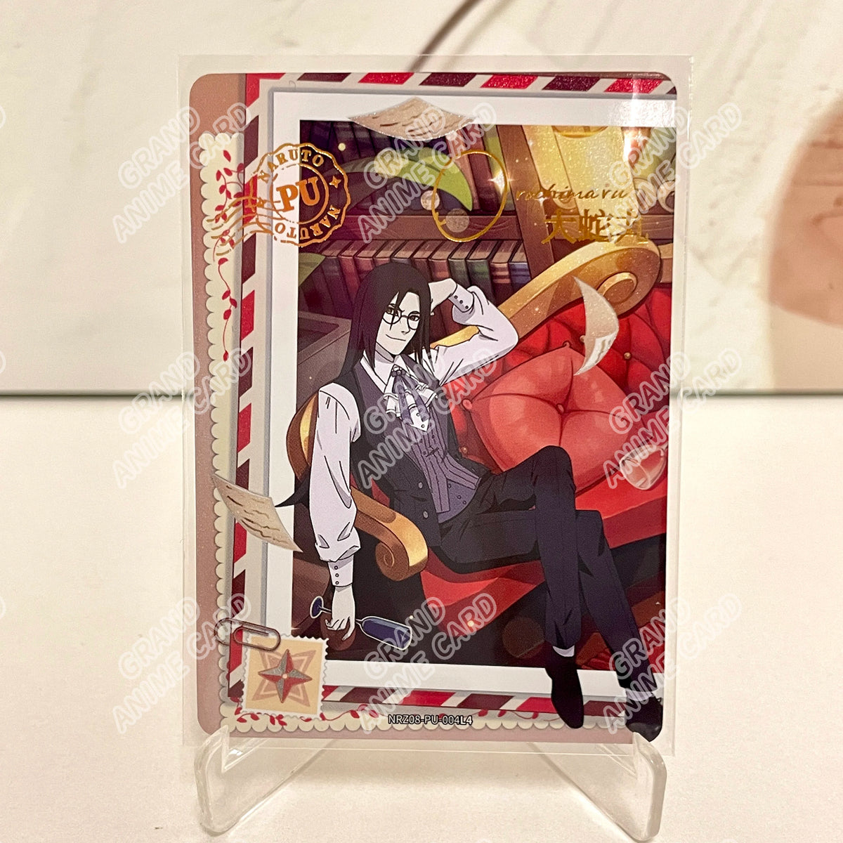 Kayou Original Naruto Card W6T4 W7T4 W8T4 PU Full Series Single Card No.01-08 Rare Itachi Uchiha Anime Collection Card Toy Gift