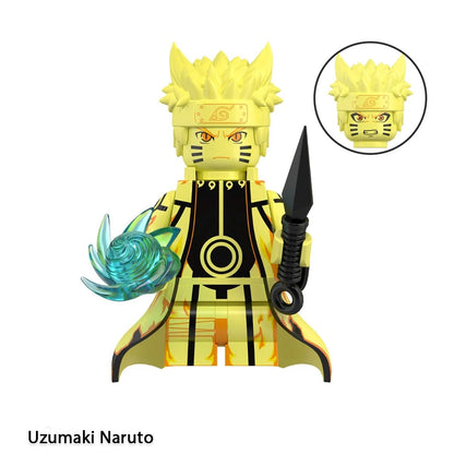 Naruto Sasuke Itachi Kakashi Jiraiya Tsunade Obito Indora Uchiha Anime Mini Man Blocks Figure WM6155 WM6154 WM6153 Collectible