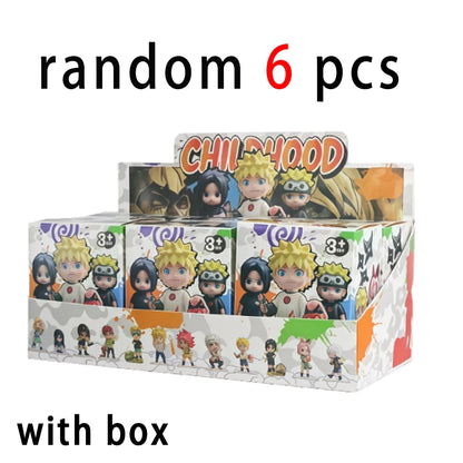 1-12Pcs Naruto Blind Box Figures Model Ornament Anime Uchiha Sasuke Sakura Cosplay Action Figurine PVC Model Toy Christmas Gifts