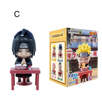 In Stock Naruto Shippuden Ramen Theme Series Blind Box - Chibi Mini PVC Anime Figures - Mystery Sasuke Uchiha & Naruto Toy Gifts