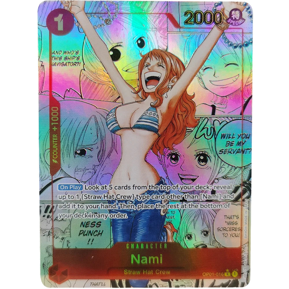 ONE PIECE Collection Cards GAME Monkey.D.Luffy Portgas.D.Ace Sabo  EN DIY High Quality Self Made Game Anime Cards Gift Toy