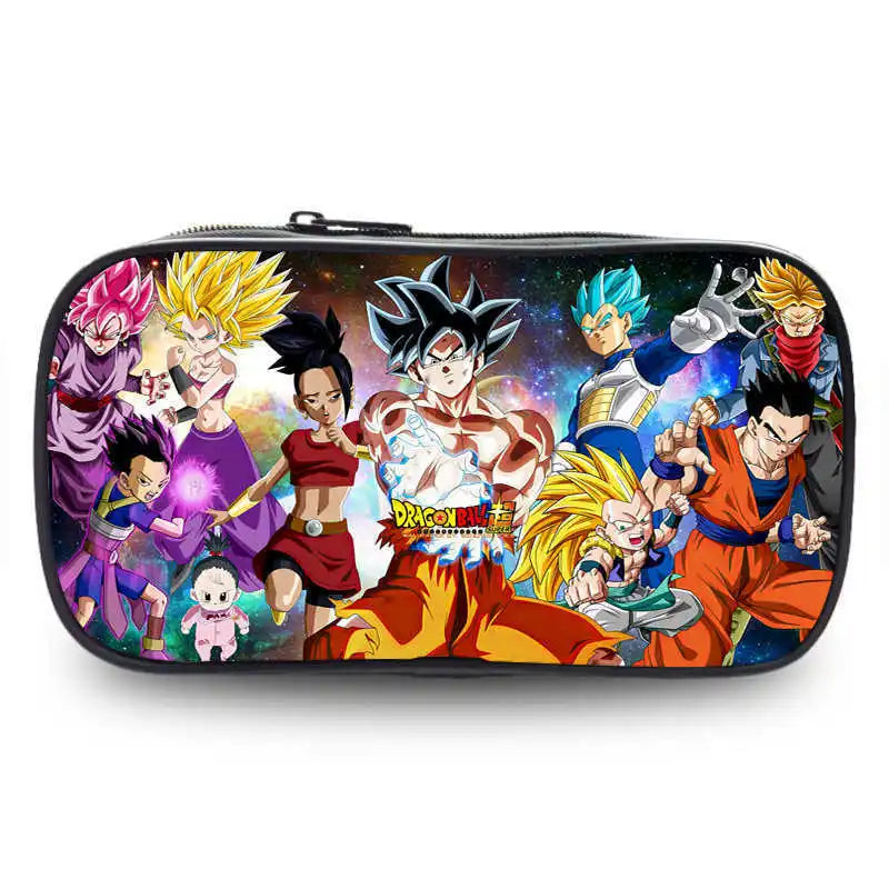 Dragon Ball pencil case cartoon anime merchandise durable Oxford cloth stationery box student study supplies printed storage bag