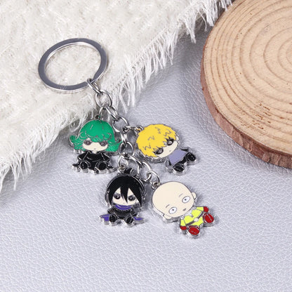 One Punch Man Saitama Keychain